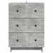Dulap cu sertare Gri Beton 66 x 34,5 x 90 cm Lemn prelucrat - WALTI WALTI