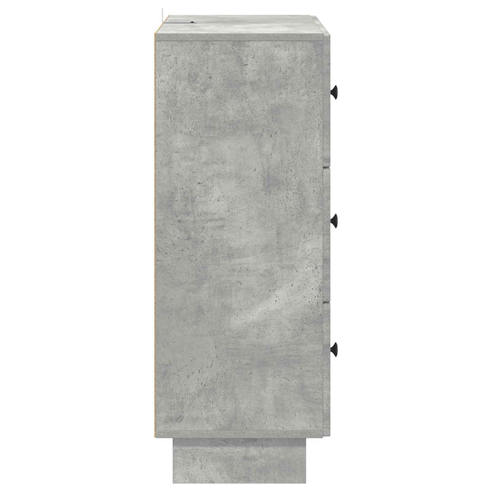 Dulap cu sertare Gri Beton 66 x 34,5 x 90 cm Lemn prelucrat - WALTI WALTI