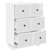 Dulap cu sertare Alb foarte lucios 66 x 34,5 x 90 cm - WALTI WALTI