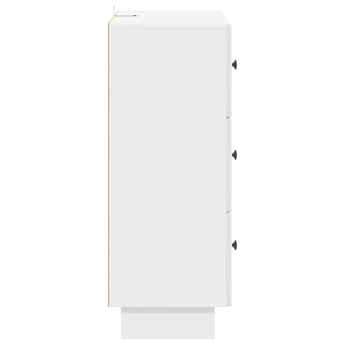 Dulap cu sertare Alb foarte lucios 66 x 34,5 x 90 cm - WALTI WALTI