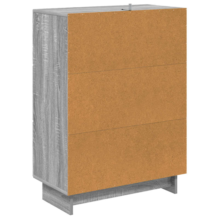 Dulap cu sertare Sonoma gri 66 x 34,5 x 90 cm Lemn prelucrat - WALTI WALTI