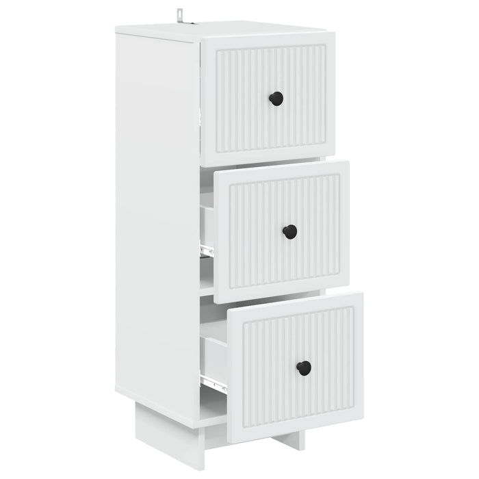 Dulap cu sertare Alb 33 x 34,5 x 90 cm Lemn prelucrat WALTI