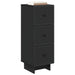Dulap cu sertare Negru 33 x 34,5 x 90 cm Lemn prelucrat - WALTI WALTI