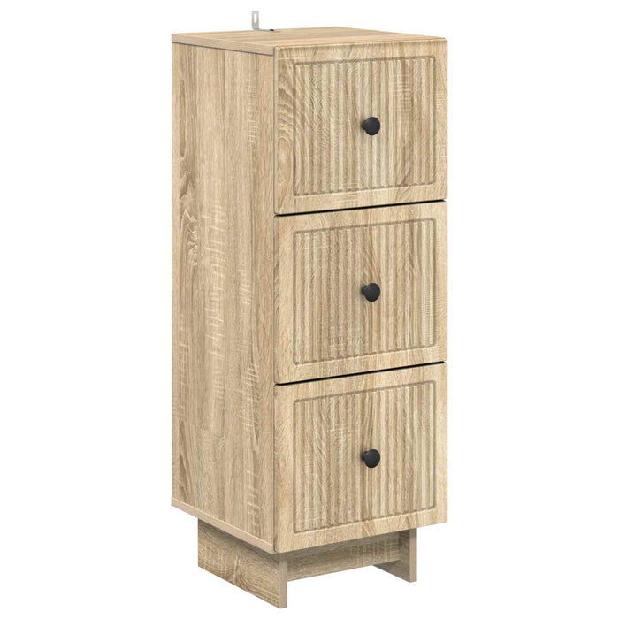 Dulap cu sertare Stejar Sonoma 33 x 34,5 x 90 cm Lemn prelucrat - WALTI WALTI