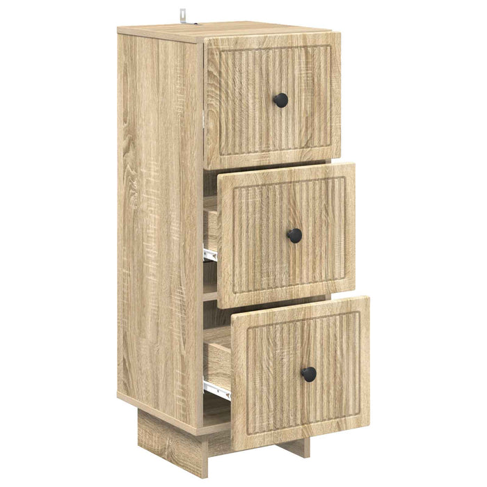 Dulap cu sertare Stejar Sonoma 33 x 34,5 x 90 cm Lemn prelucrat - WALTI WALTI