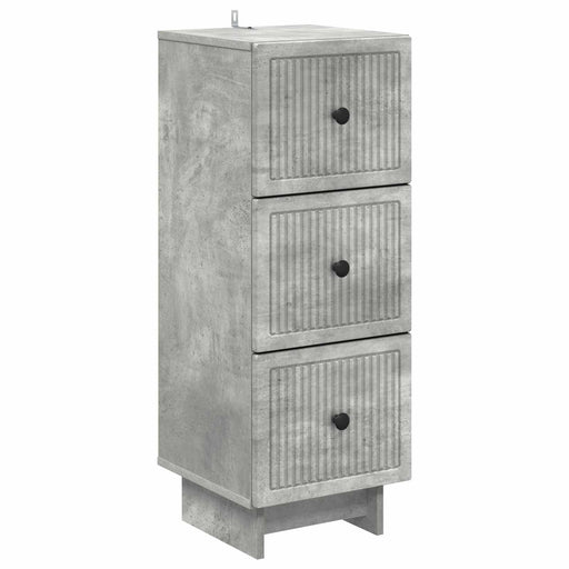 Dulap cu sertare Gri Beton 33 x 34,5 x 90 cm Lemn prelucrat - WALTI WALTI