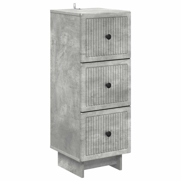 Dulap cu sertare Gri Beton 33 x 34,5 x 90 cm Lemn prelucrat - WALTI WALTI