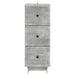 Dulap cu sertare Gri Beton 33 x 34,5 x 90 cm Lemn prelucrat - WALTI WALTI