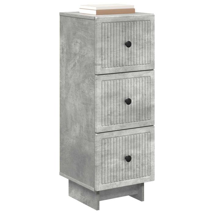 Dulap cu sertare Gri Beton 33 x 34,5 x 90 cm Lemn prelucrat - WALTI WALTI