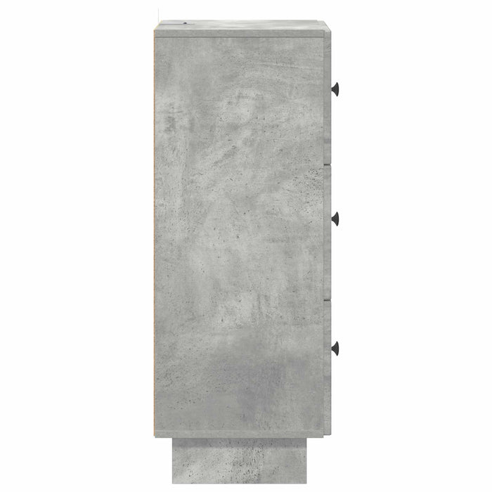 Dulap cu sertare Gri Beton 33 x 34,5 x 90 cm Lemn prelucrat - WALTI WALTI