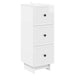Dulap cu sertare Alb foarte lucios 33 x 34,5 x 90 cm - WALTI WALTI
