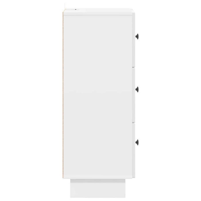 Dulap cu sertare Alb foarte lucios 33 x 34,5 x 90 cm - WALTI WALTI