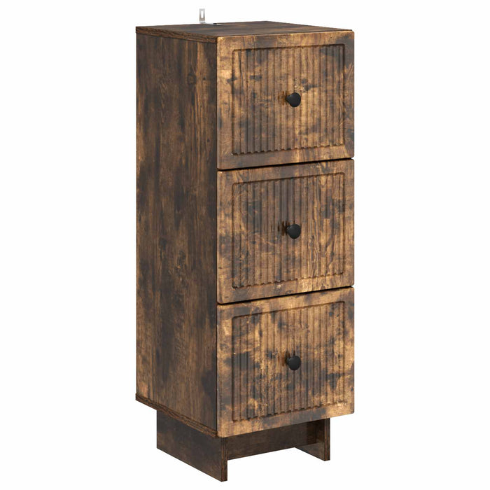 Dulap cu sertare Stejar fumuriu 33 x 34,5 x 90 cm - WALTI WALTI