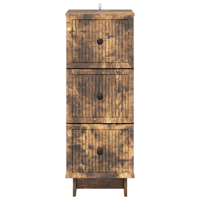 Dulap cu sertare Stejar fumuriu 33 x 34,5 x 90 cm - WALTI WALTI