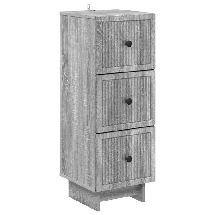 Dulap cu sertare Sonoma gri 33 x 34,5 x 90 cm Lemn prelucrat - WALTI WALTI