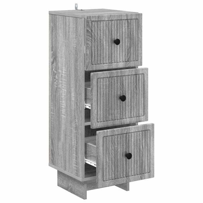 Dulap cu sertare Sonoma gri 33 x 34,5 x 90 cm Lemn prelucrat - WALTI WALTI