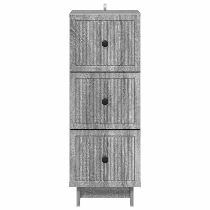 Dulap cu sertare Sonoma gri 33 x 34,5 x 90 cm Lemn prelucrat - WALTI WALTI