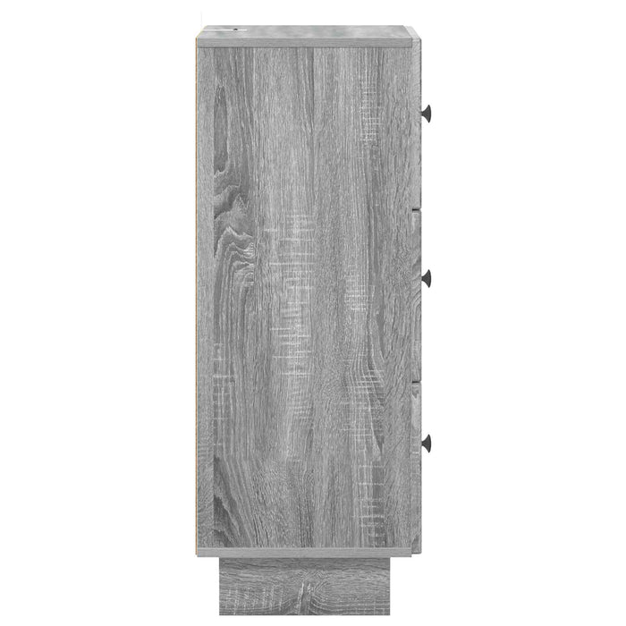 Dulap cu sertare Sonoma gri 33 x 34,5 x 90 cm Lemn prelucrat - WALTI WALTI