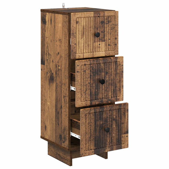Dulap cu sertare Lemn vechi 33 x 34,5 x 90 cm Lemn prelucrat - WALTI WALTI
