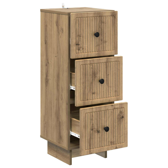 Dulap cu sertare Stejar Artizanal 33 x 34,5 x 90 cm - WALTI WALTI