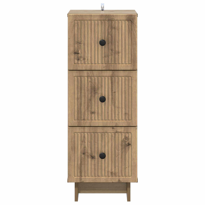 Dulap cu sertare Stejar Artizanal 33 x 34,5 x 90 cm - WALTI WALTI