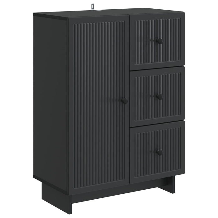 Bufet cu sertar Negru 66 x 34,5 x 90 cm Lemn prelucrat - WALTI WALTI