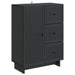 Bufet cu sertar Negru 66 x 34,5 x 90 cm Lemn prelucrat - WALTI WALTI