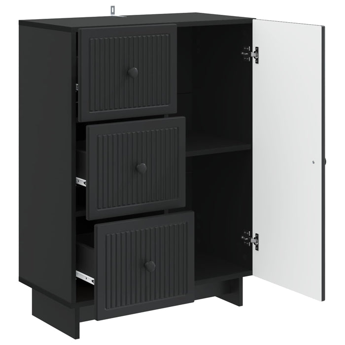 Bufet cu sertar Negru 66 x 34,5 x 90 cm Lemn prelucrat - WALTI WALTI