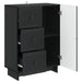 Bufet cu sertar Negru 66 x 34,5 x 90 cm Lemn prelucrat - WALTI WALTI