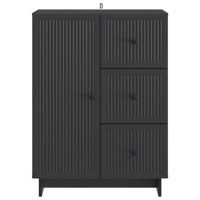 Bufet cu sertar Negru 66 x 34,5 x 90 cm Lemn prelucrat - WALTI WALTI