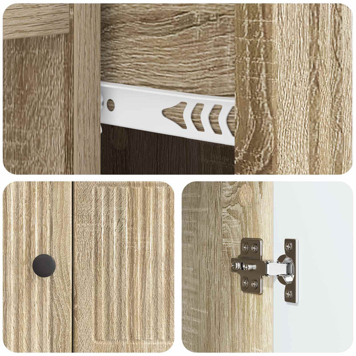 Bufet cu sertar Stejar Sonoma 66 x 34,5 x 90 cm Lemn prelucrat - WALTI WALTI