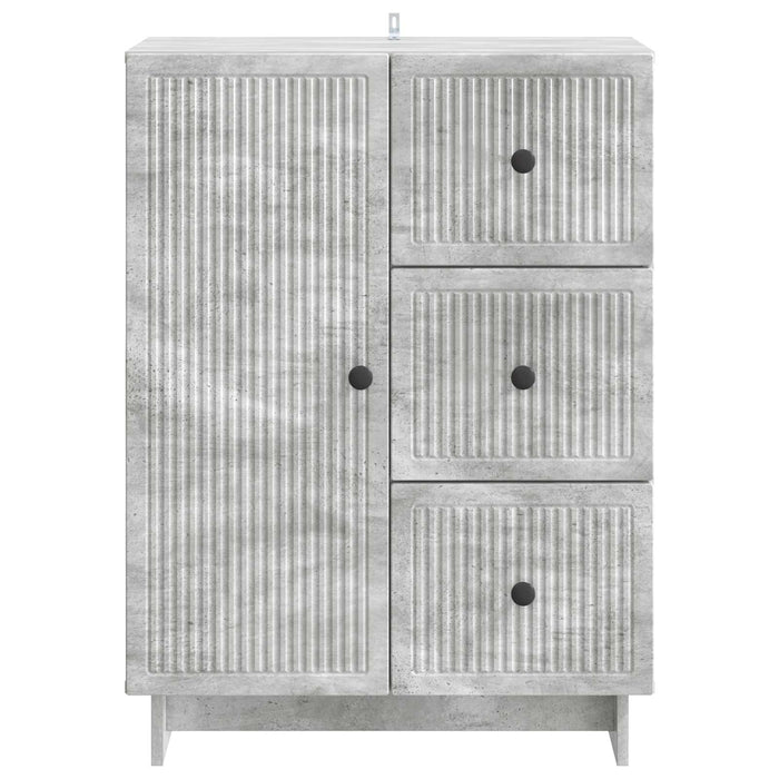Bufet cu sertar Gri Beton 66 x 34,5 x 90 cm Lemn prelucrat - WALTI WALTI