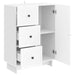 Bufet Alb foarte lucios 66 x 34,5 x 90 cm Lemn prelucrat - WALTI WALTI