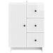 Bufet Alb foarte lucios 66 x 34,5 x 90 cm Lemn prelucrat - WALTI WALTI