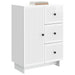 Bufet Alb foarte lucios 66 x 34,5 x 90 cm Lemn prelucrat - WALTI WALTI