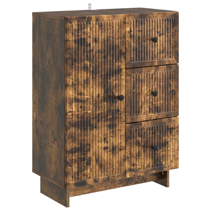 Bufet cu sertar Stejar fumuriu 66 x 34,5 x 90 cm Lemn prelucrat - WALTI WALTI