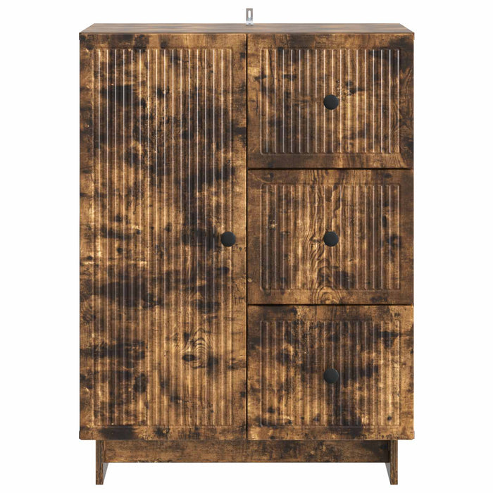 Bufet cu sertar Stejar fumuriu 66 x 34,5 x 90 cm Lemn prelucrat - WALTI WALTI