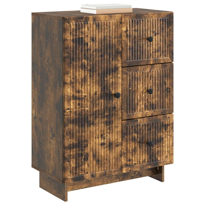 Bufet cu sertar Stejar fumuriu 66 x 34,5 x 90 cm Lemn prelucrat - WALTI WALTI