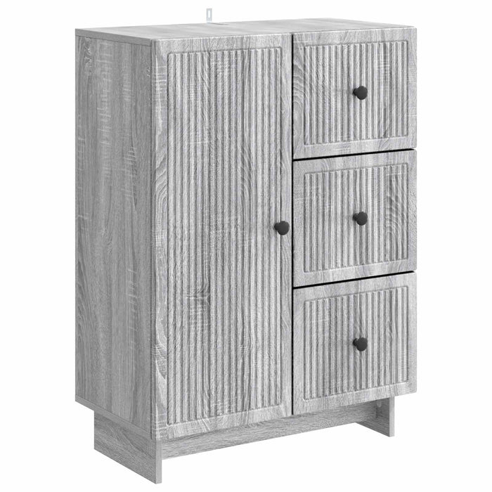 Bufet cu sertar Sonoma gri 66 x 34,5 x 90 cm Lemn prelucrat - WALTI WALTI