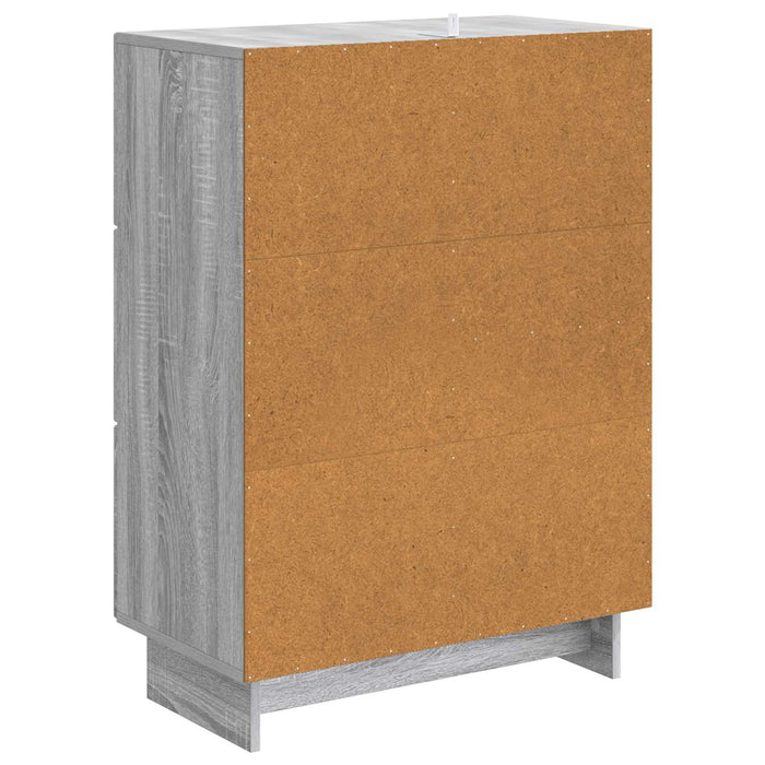 Bufet cu sertar Sonoma gri 66 x 34,5 x 90 cm Lemn prelucrat - WALTI WALTI