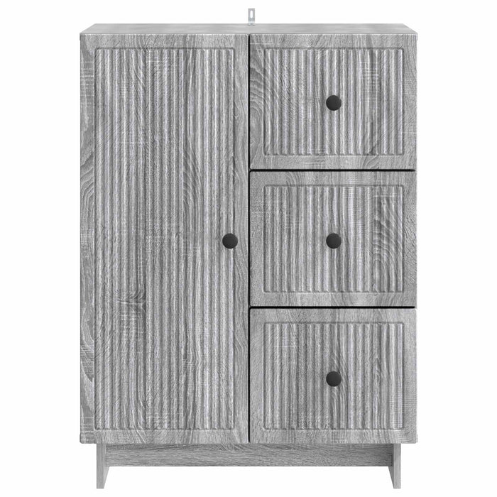 Bufet cu sertar Sonoma gri 66 x 34,5 x 90 cm Lemn prelucrat - WALTI WALTI