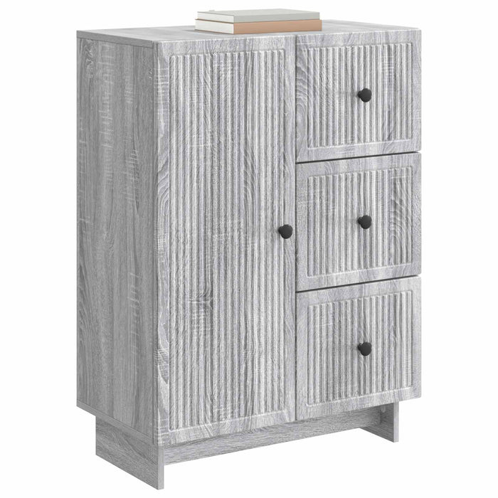 Bufet cu sertar Sonoma gri 66 x 34,5 x 90 cm Lemn prelucrat - WALTI WALTI