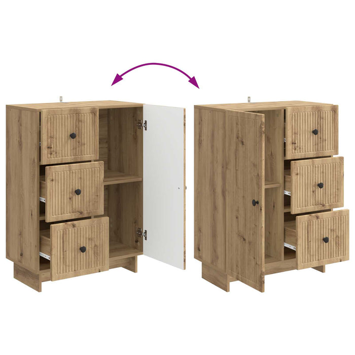 Bufet Stejar Artizanal 66 x 34,5 x 90 cm Lemn prelucrat - WALTI WALTI