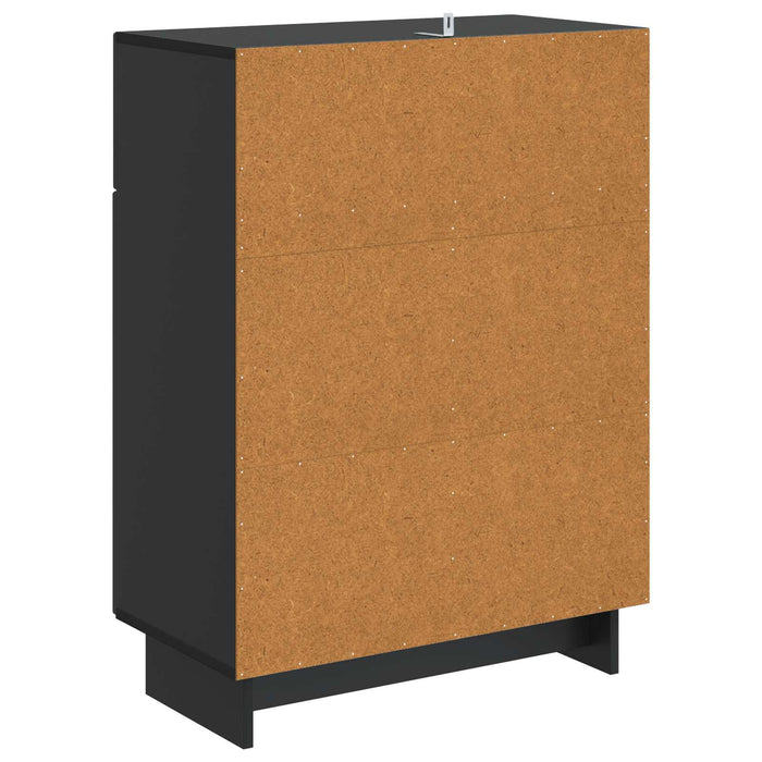 Bufet cu sertar Negru 66 x 34,5 x 90 cm Lemn prelucrat - WALTI WALTI