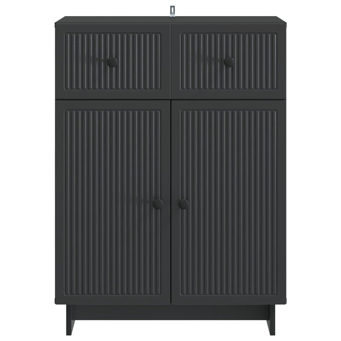 Bufet cu sertar Negru 66 x 34,5 x 90 cm Lemn prelucrat - WALTI WALTI