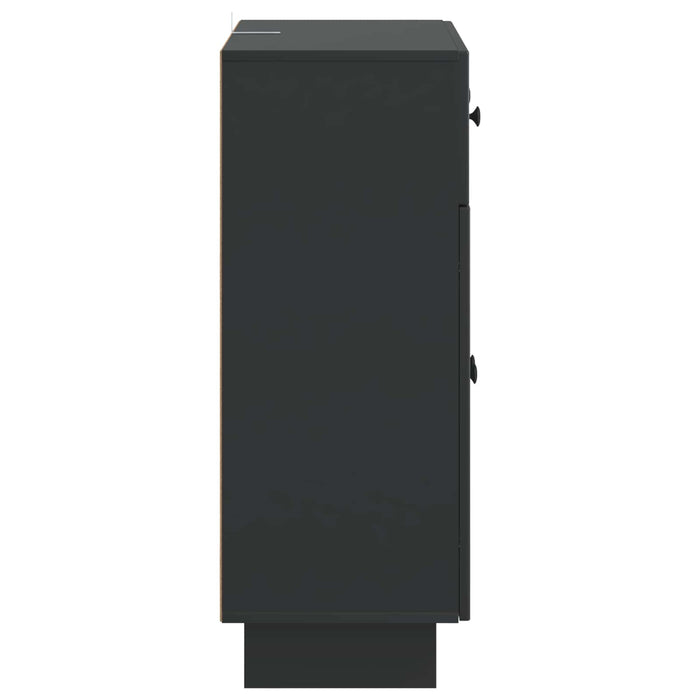 Bufet cu sertar Negru 66 x 34,5 x 90 cm Lemn prelucrat - WALTI WALTI