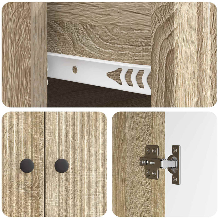 Bufet cu sertar Stejar Sonoma 66 x 34,5 x 90 cm Lemn prelucrat - WALTI WALTI