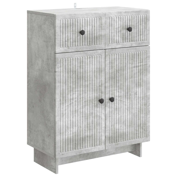 Bufet cu sertar Gri Beton 66 x 34,5 x 90 cm Lemn prelucrat - WALTI WALTI