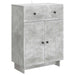 Bufet cu sertar Gri Beton 66 x 34,5 x 90 cm Lemn prelucrat - WALTI WALTI