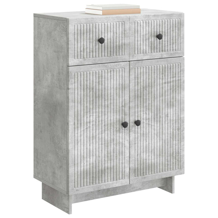 Bufet cu sertar Gri Beton 66 x 34,5 x 90 cm Lemn prelucrat - WALTI WALTI